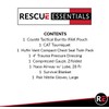 Rescue Essentials Burrito IFAK, Idividual First Aid Kit (Green)