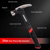 STARWORK One Piece Rip Hammer with Comfort Grip Handle for