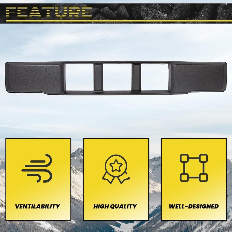 KUAFU Front Bumper Lower Grille Trim Panel Compatible with 2015