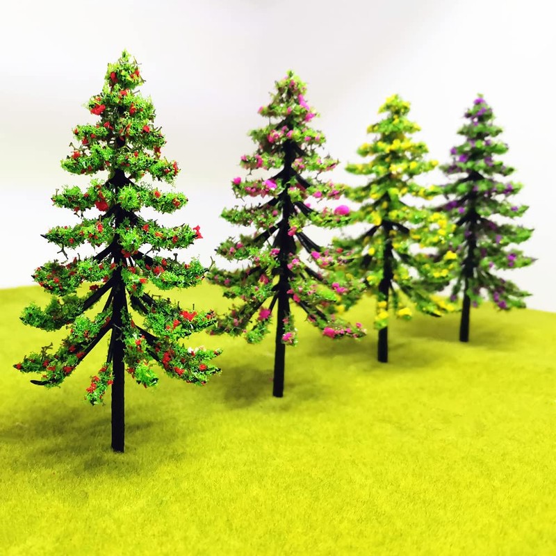 Colorful Tree Powder Model Tree Tufted for DIY Miniature Lowland