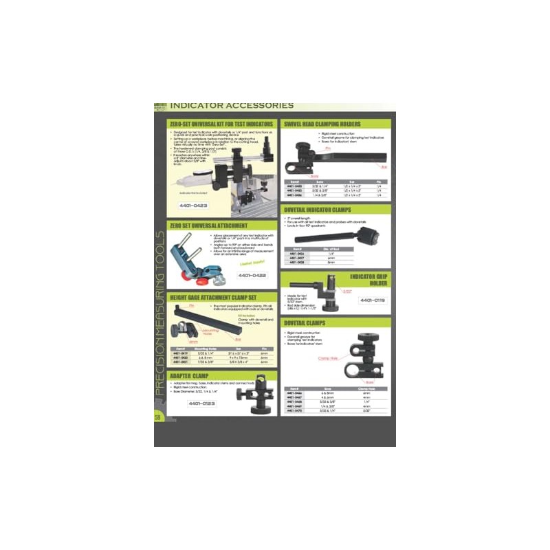 HHIP 4400-0013 2 Piece Test Indicator with 0.0005" Resolution and