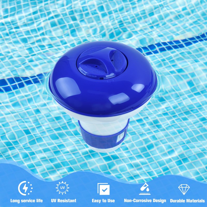 DIELOVEHUA 5 Inch Pool Dosing Float, Dosing Float, Pool Chlorine