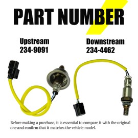 MTKHMN 234-9091 234-4462 Oxygen O2 Sensor fit for 2009-2014 Acura TSX 2.4L, for 2008-2012 Honda Accord 2.4L, 36532-R40-A01 36531-R40-A01 Downstream and Upstream 2PCS