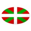 CafePress Basque Flag Sticker Oval Car Bumper Sticker
