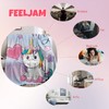 FEELJAM Unicorn Blanket, Cuddly Blanket, Pink, Flannel Fleece Blanket for