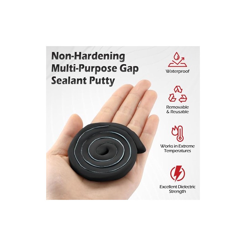 Moldable Silicone Putty - Versatile Non-Hardening Sealant
