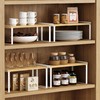 Goozii Kitchen Cabinet Organizer Shelf Set of 4, Large Stackable
