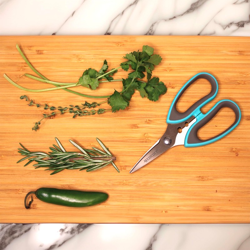 Westcott Titanium-Bonded Kitchen Shears 4pk, Durable and Versatile Scissors with