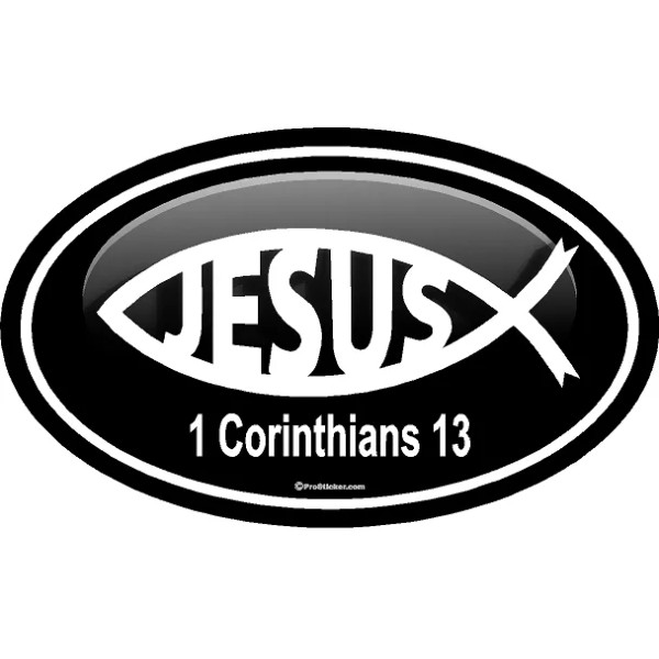 ProSticker.com ProSticker 2223 (One) 3"x 5" Christian Art 1 Corinthians