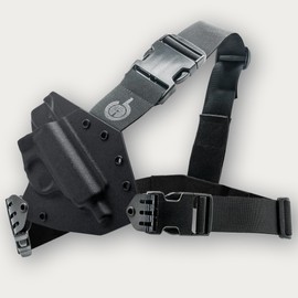 The Original Kenai Chest Holster for a Walther - Black (Model - PPK, Right)