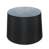 Urbanest French Drum Lampshade, Faux Silk, 16-inch, Black, Spider