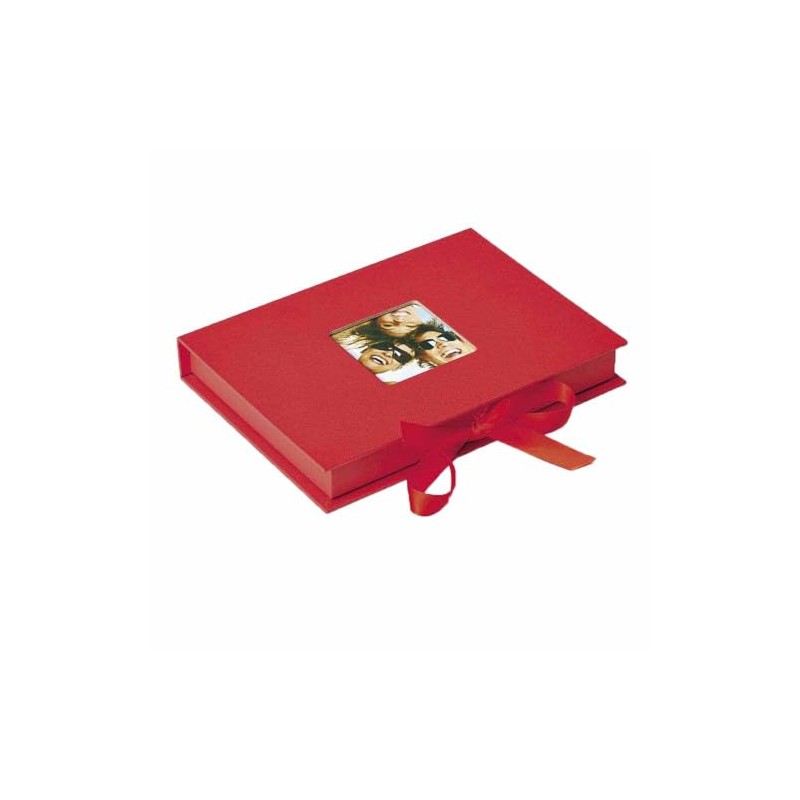 walther Design Storage Boxes Red with Cover Cut-Out, Fun FB-112-R