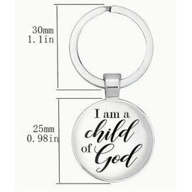 3 Nails 1 Cross Christian Keychain Easter Gift - Birthday Present - Jesus Keychain - Gifts for Mom Gifts for Dad Keychain for Mom Keychain for Dad (Child of God)