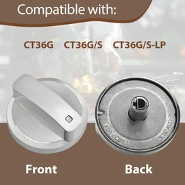 813396 Gas Stove Knobs Replaces 805071 808472 Compatible with Wolf Cooktop Burner Knobs Stainless Steel Knobs CT36G CT36G/S CT36G/S-LP (5PCS)