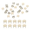 PATIKIL 5mm Metal Studs Spots 100Pcs Round Dome Claw Beads