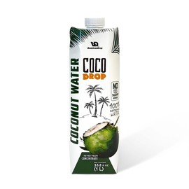 Coco Drop 100% Pure Coconut Water – No Sugar Added, Unsweetened, Non-GMO, 33.8 fl oz Bottle (Pack of 1)