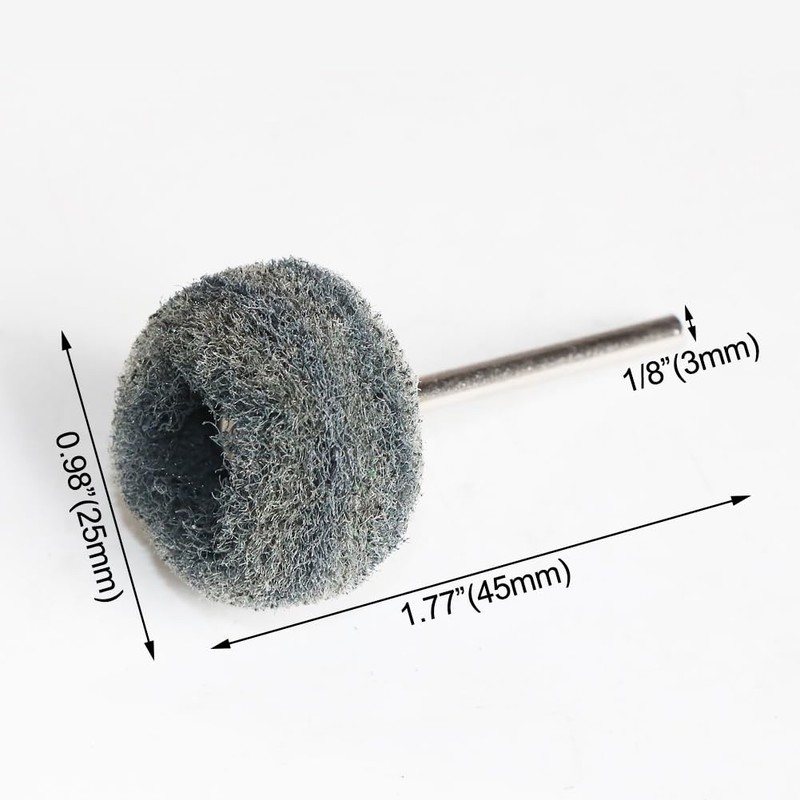 FPPO 100PCS Abrasive Buffing Polishing Wheel Set for Rotary Tool,Mini