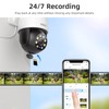 AOSU 2K Outdoor Security Camera with 360° Pan-Tilt, WiFi Camera