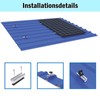 Solar Panel Bracket Flat Roof, Aluminium Photovoltaic Mounting Rail 12