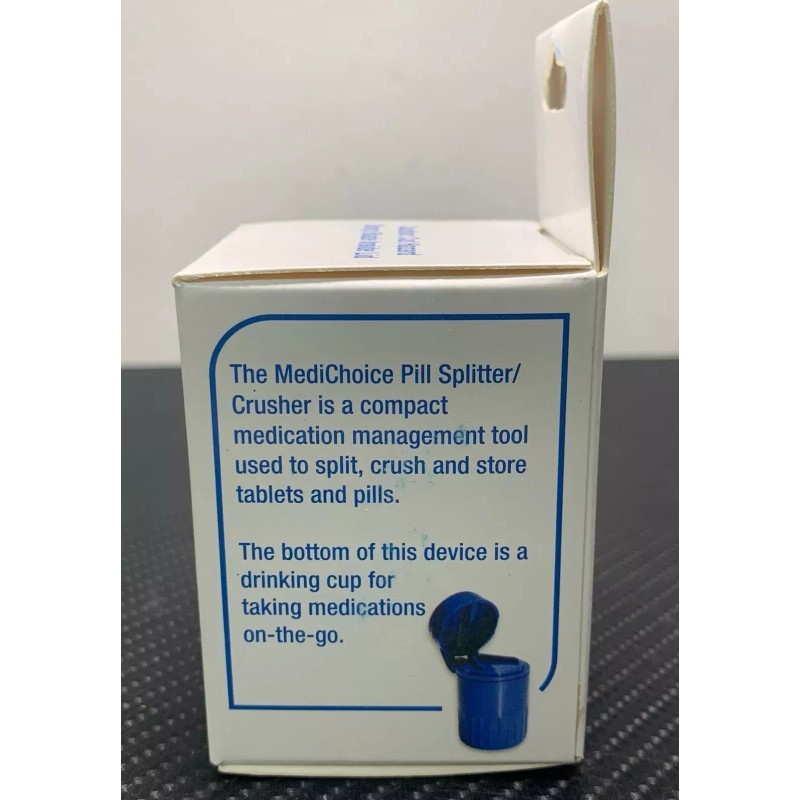 MediChoice 2-Pack MediChoice Pill Splitter And Crusher: Splits, Cuts, Drink