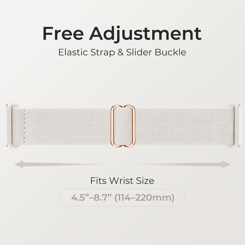 6 Pack 20mm Stretchy Watch Bands Compatible with Garmin Vivoactive