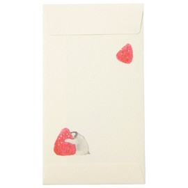 Arisaka Senzando Pochi Bags, Pack of 3, Includes Stickers (Penguin and Strawberry Parfait), Parfait, Small