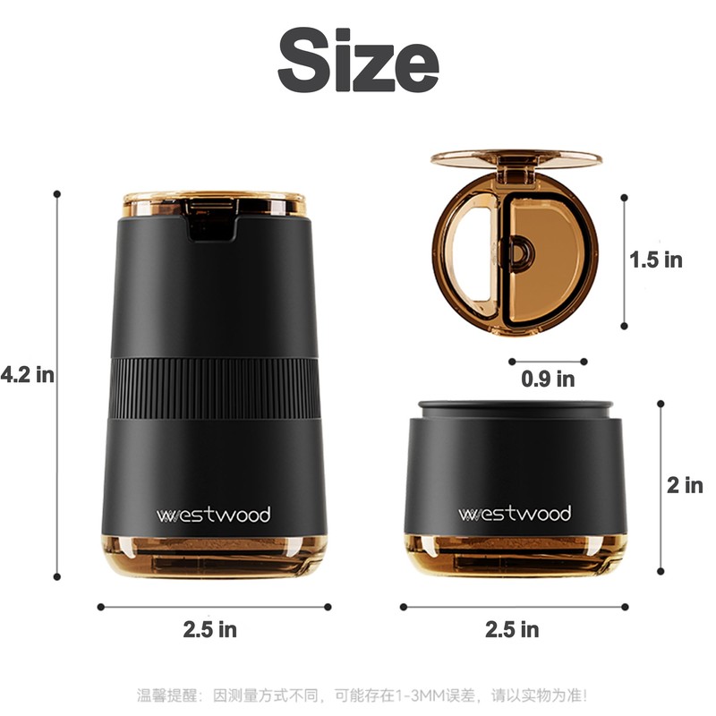 DUBSTAR Pill Crusher, Adjustable Fineness Pill Crusher Fine Powder, Ceramic