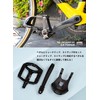 GORIX Flat Pedal Toe Clip Set with Strap, Bicycle Pedal,