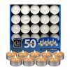 Ohr Tea Light Candles - 50 Bulk Pack - White