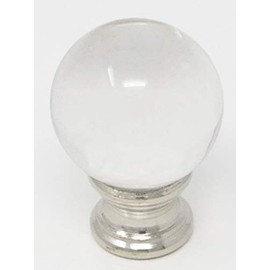 Urbanest Crystal Ball Lamp Finial, 1-5/8-inch Tall