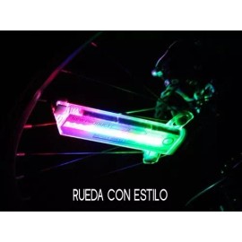 Sayax Luces Para Llantas De Bicicleta 1 Pza. Rayos Ruedas Visibles