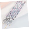 Vaguelly 5pcs Nail Art Drawing Tools Durable Manicure Pens for