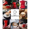 150ml Moka Pot Uniform Heat Distribution Aluminum Stovetop Moka Coffee