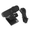 PC Webcam 2K UHD with Microphone Wide Angle USB Plug