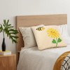Spring Bee Pillow Cute Bee Sunflower Soft Throw Pillows for