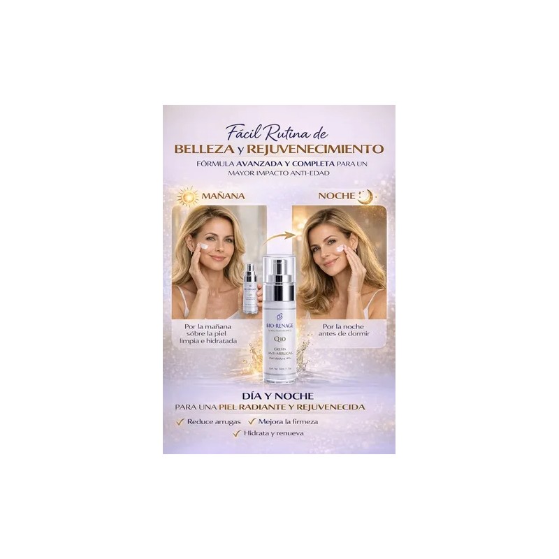 Crema Facial Antiarrugas Mujer Hidratante Reafirmante 50ml