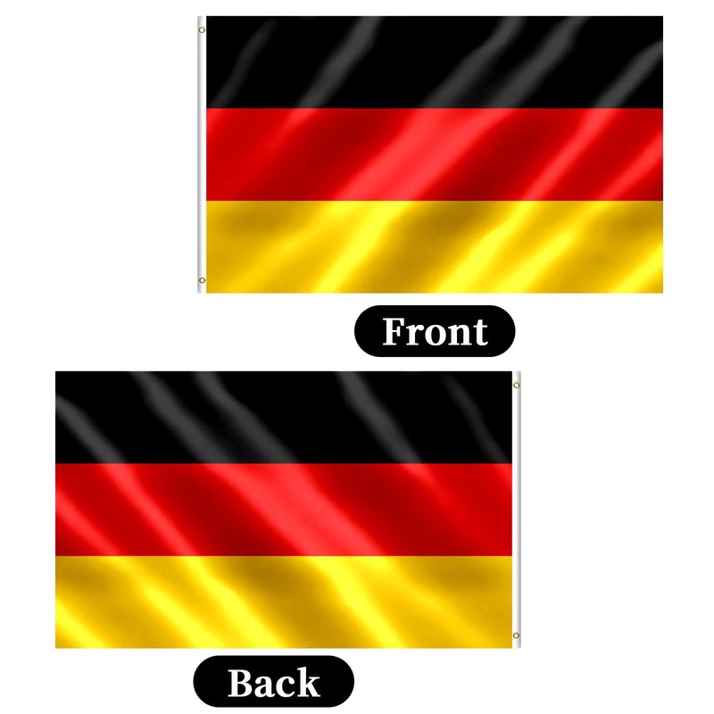 German Flag 3x5 FT Germany Flag With Brass Grommets Fade
