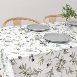 Style Decor W4701900 Tablecloth, 100% Cotton, Fashionable, Rectangle, Northern Europe, 47.2 x 59.1 inches (120 x 150 cm), Standard, Olive Green,