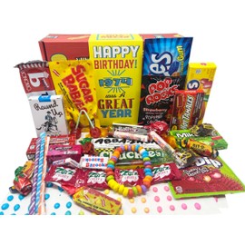 RETRO CANDY YUM ~ 1974 51st Birthday Gift Box of Nostalgic Candy from Childhood for 51 Year Old Man or Woman Born 1974 Jr