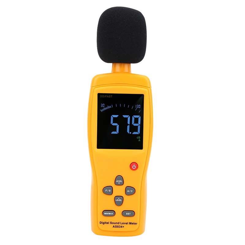 SMART SENSOR AS834+ High Accuracy Industrial Noise Meter Sound Level