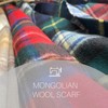 Basic Sense Tartan Check 100% Wool Scarf Mongolian Wool Scottish