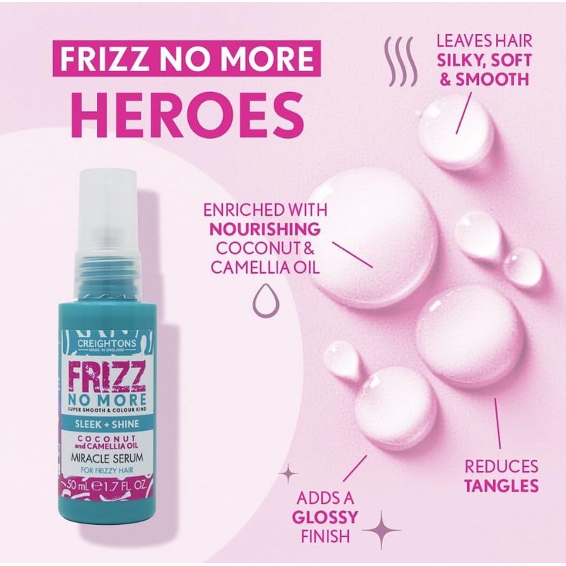 Creightons Frizz No More Sleek & Shine Miracle Serum 50ml
