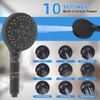 All Metal Shower Head, 8" High Pressure Rainfall/Handheld Shower Combo