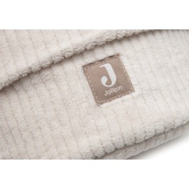 Jollein Cestino portaoggetti per fasciatoio – Cloudy Rib – Oatmeal – Organizer per fasciatoio – Accessorio per fasciatoio – 14x18cm