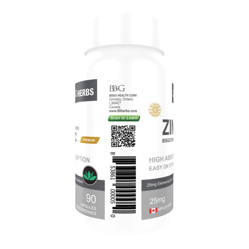 Zinc Bisglycinate – Highest Absorption – Non Buffered – Premium