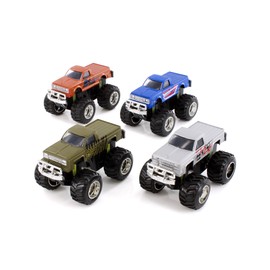 Box of 8 Mighty Monster Trucks, Assortment - Showcasts 76559D - 5" Scale Diecast Model Cars