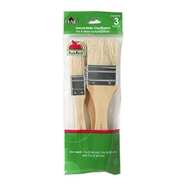 Plaid Apple Barrel Chip Brush Set NAT Bristle 3pc
