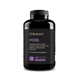 Myo-Inositol and D-Chiro-Inositol 40:1, PCOS, Complete Formula for Polycystic Ovaries, Hormonal Balance and Metabolic Support, 180 Vegetarian Capsules Zenement