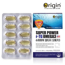 Origin 오리진 수퍼 파워 알티지 오메가3 30캡슐 Origin Super Power RTG Omega-3 30 Capsules