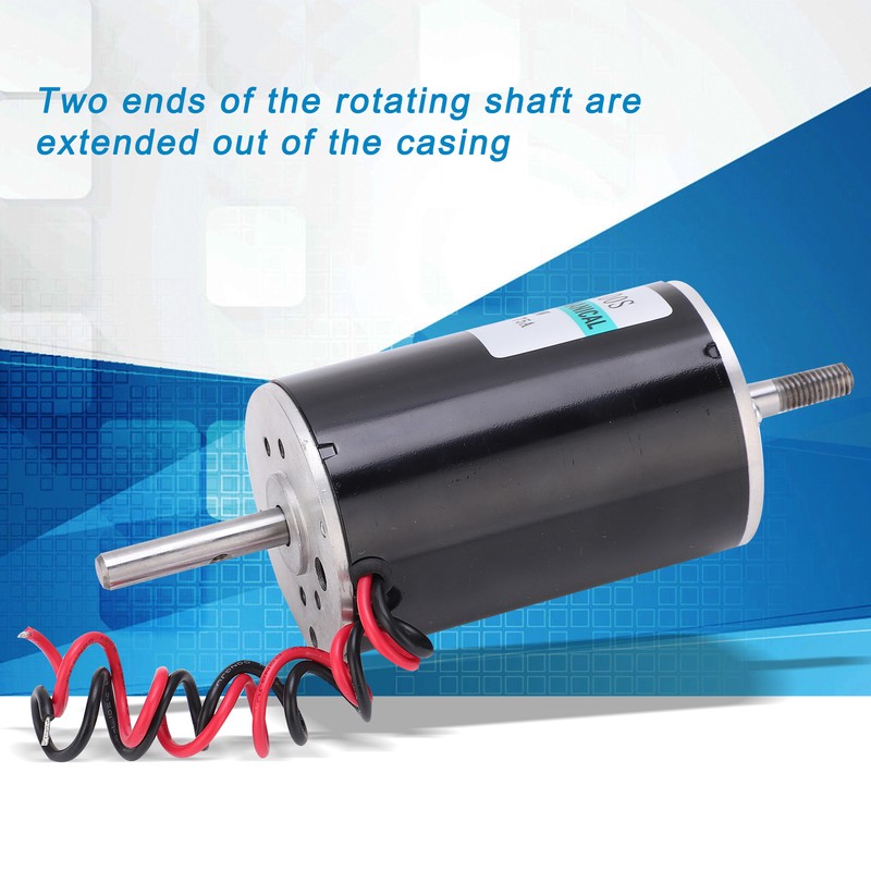 DC Motor HighSpeed 80W Small CW CCW Double Output Shaft